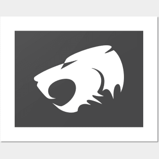 Minimalist Tiger Head Print Posters and Art